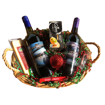 Holiday Basket 2 Bottles 1